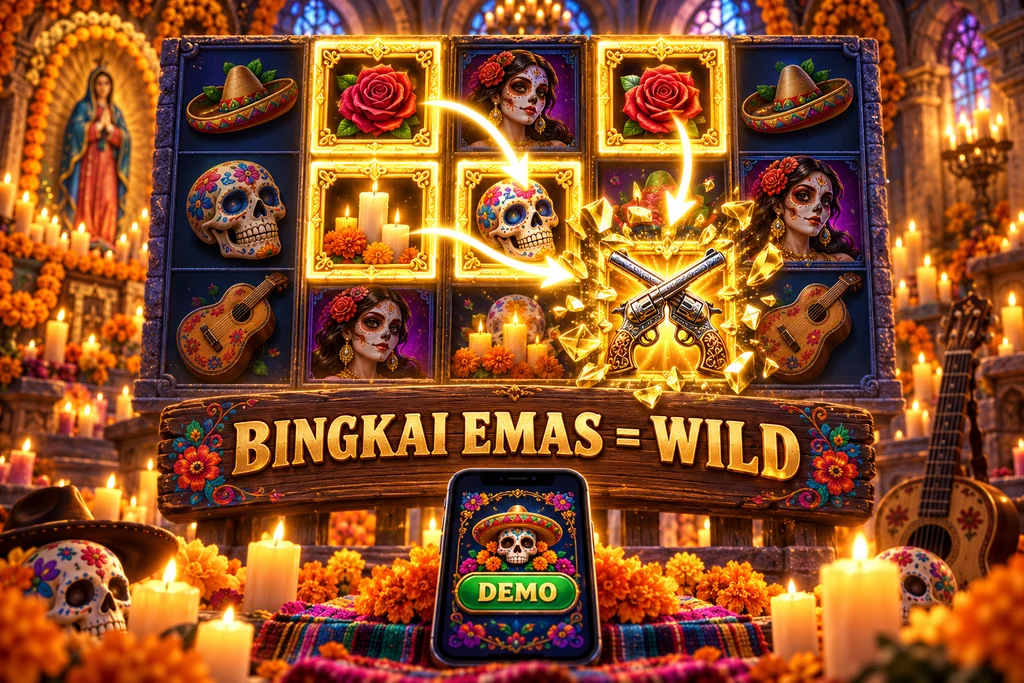Wild Bandito bingkai emas jadi wild
