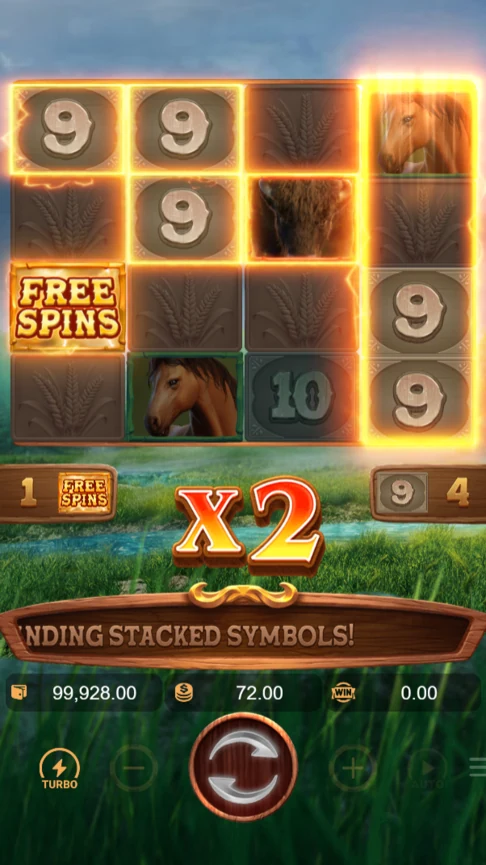 Buffalo Win fourth reel x2 multiplier