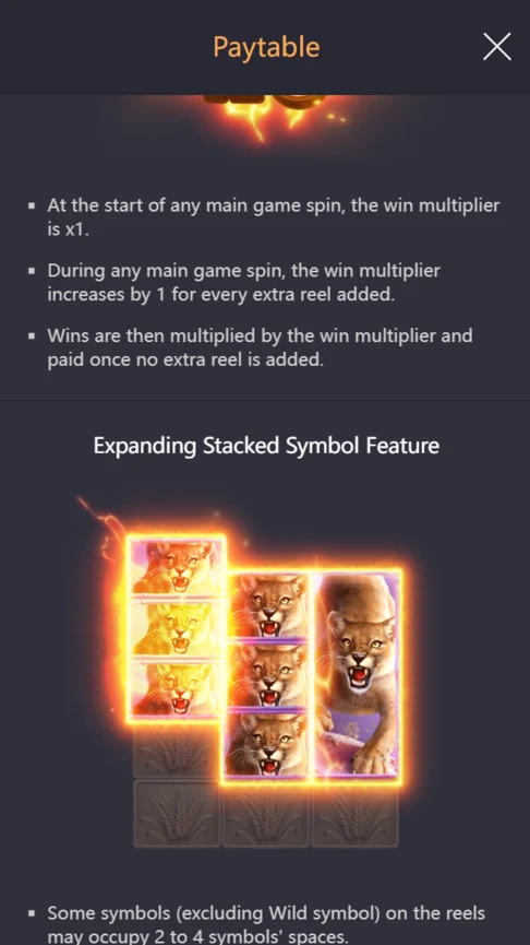 Buffalo Win expanding stacked symbol feature