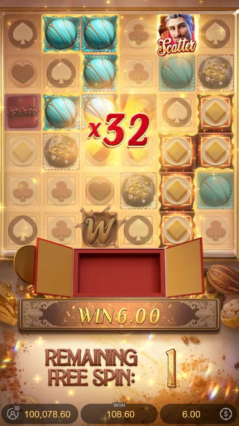Last free spin paid at x32