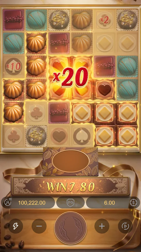 Praline group with x20 multiplier