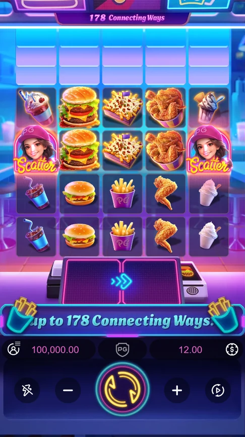 Diner Frenzy Spins 5x4 diner board
