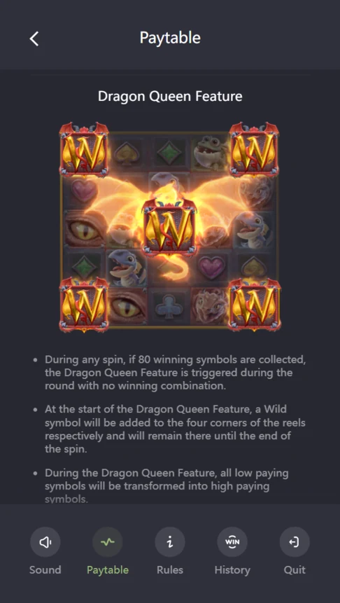 Dragon Hatch 2 Dragon Queen corner wilds