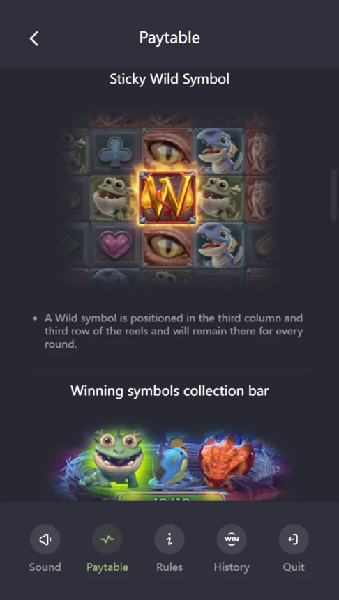 Dragon Hatch 2 sticky wild rules
