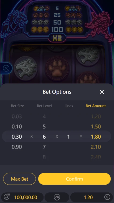 Dragon Tiger Luck demo bet options