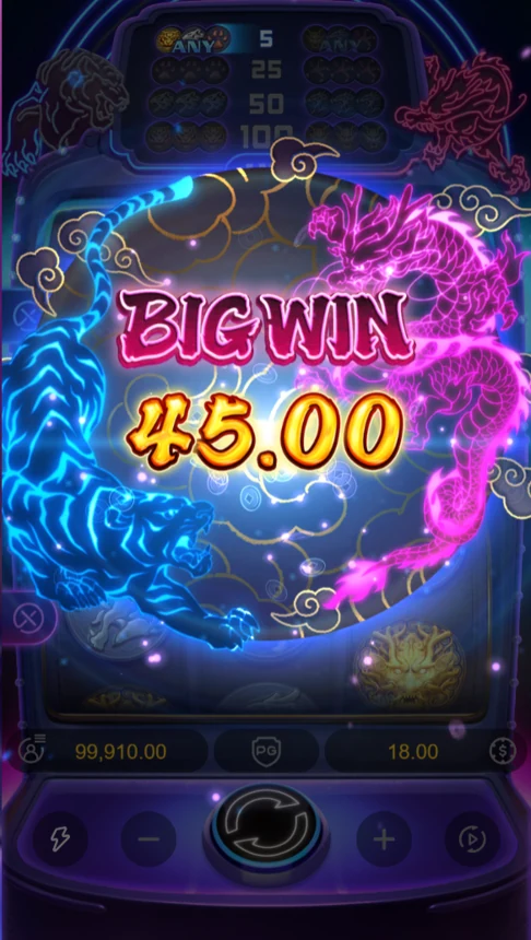Dragon Tiger Luck demo Big Win banner
