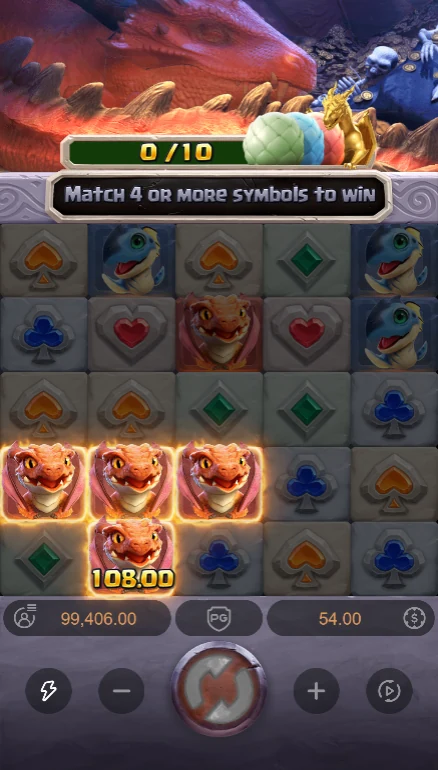 Dragon Hatch four dragon cluster win