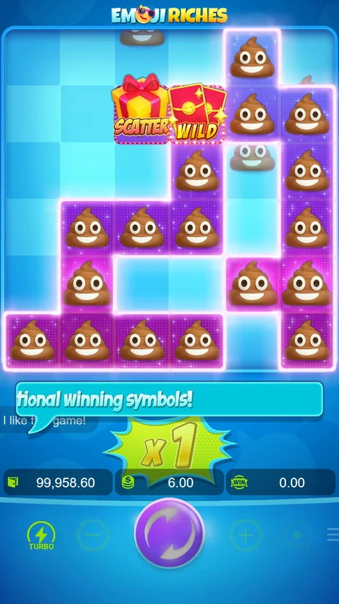 Emoji Riches poo cluster sticks and grows
