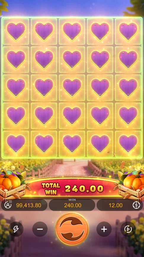 Farmstead Fortune 25 hearts pay 240.00