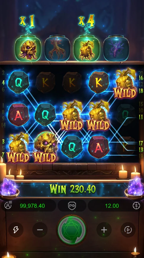 Jars x1 and x4 on 230.40