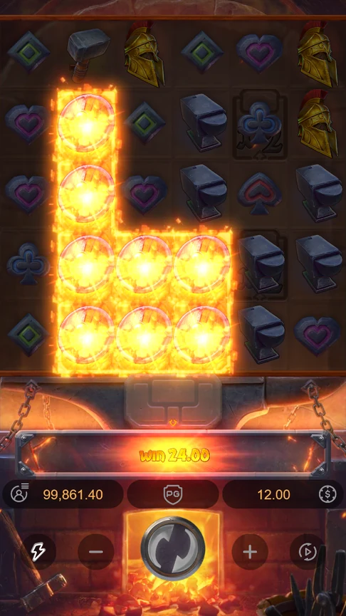 First win lights two anvil slots
