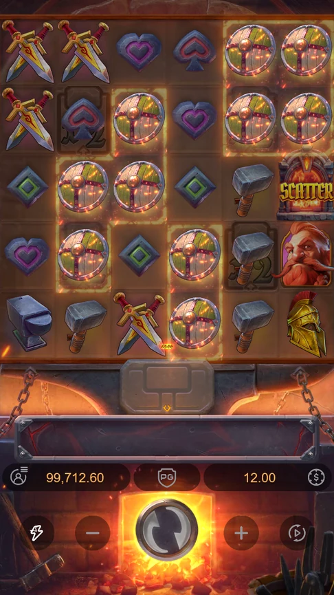 Ten swords and shields pay 60.00