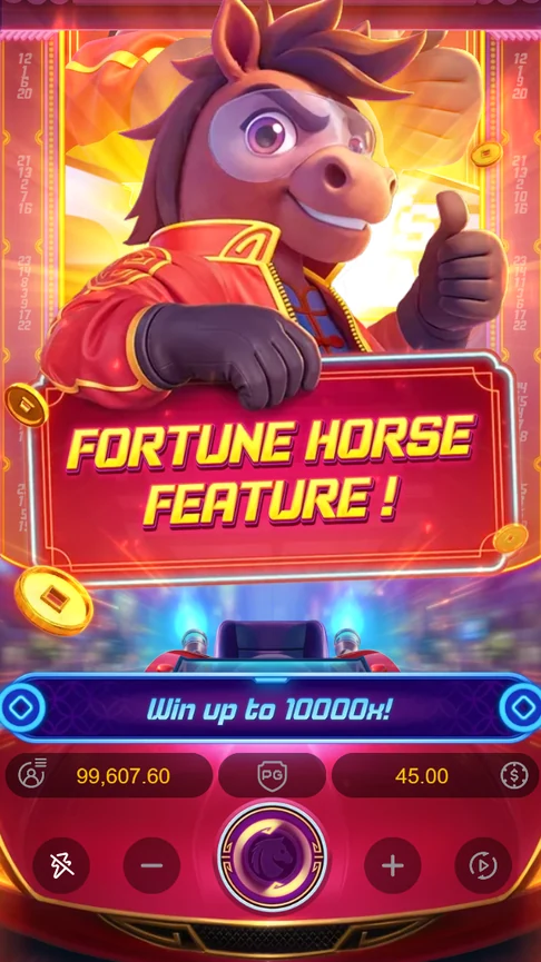 Fortune Horse feature trigger screen