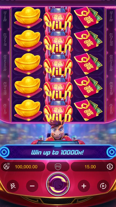 Fortune Horse demo 3x5 board wild