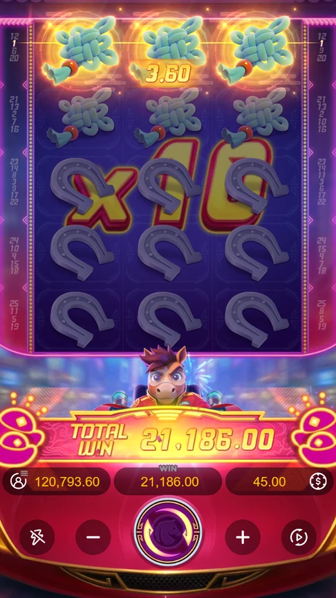 Fortune Horse bonus total win 21186