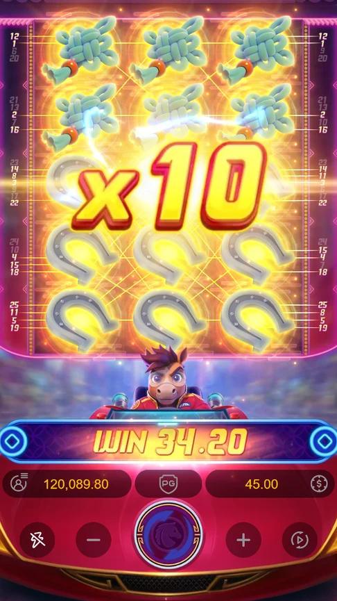 Fortune Horse x10 multiplier full board