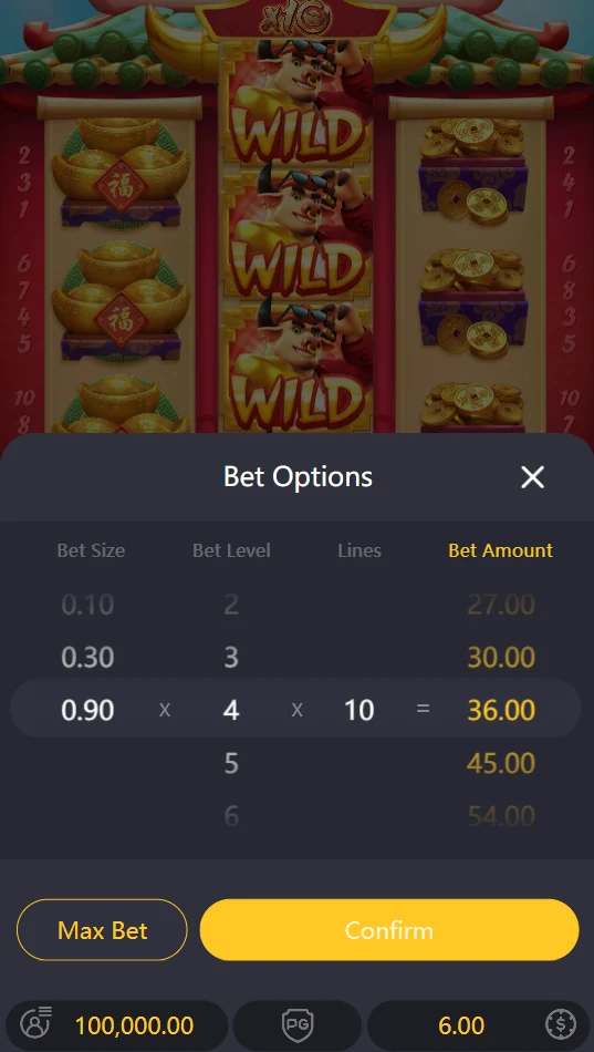 Fortune Ox demo bet options