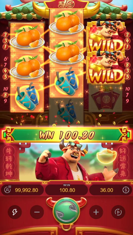 Fortune Ox oranges and wild win
