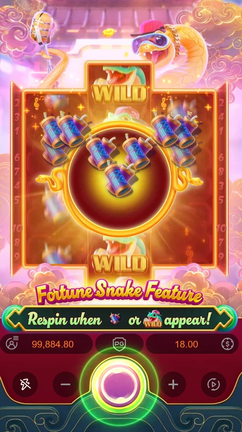 Fortune Snake feature picks firecracker symbol