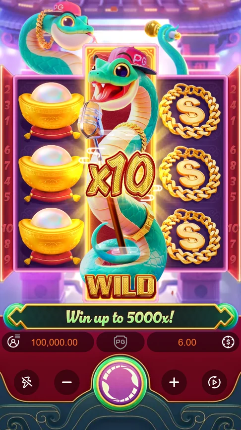 Fortune Snake demo 3-4-3 board x10 wild