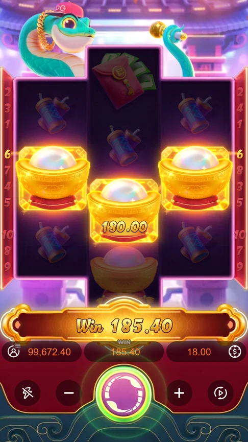 Fortune Snake gold ingots line 180 win