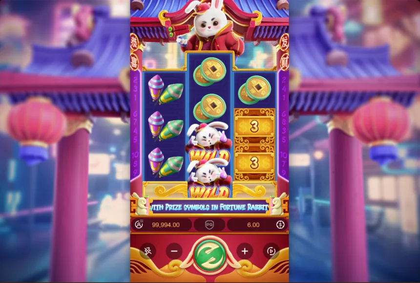 Fortune Rabbit demo gameplay 3-4-3 reels and prize coins