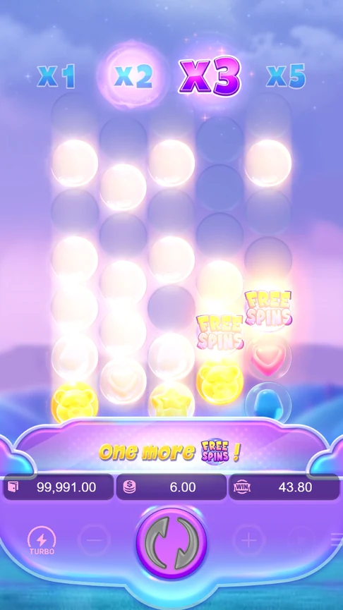 Two Free Spins symbols, one short