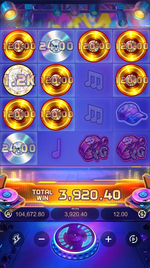 Funky Fortunez free spins total 3,920.40