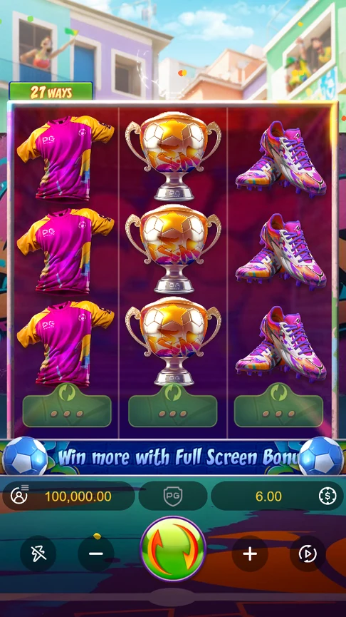 Futebol Fever demo 3x3 board