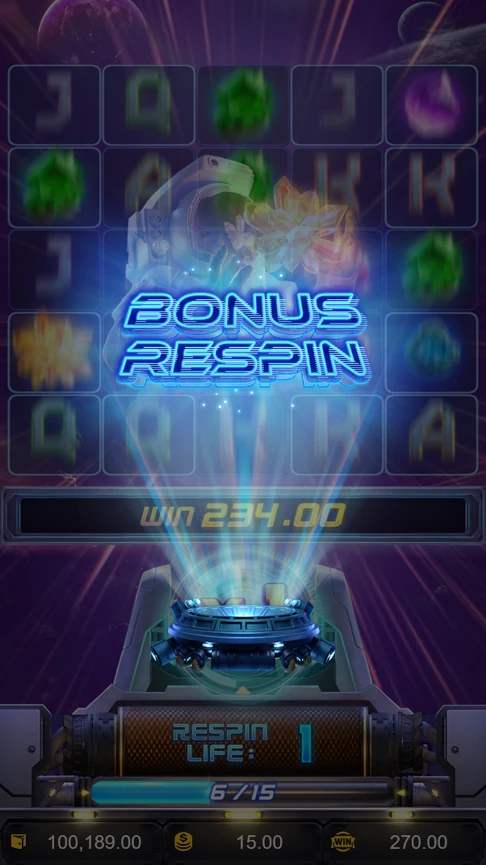 Bonus Respin starts with one life
