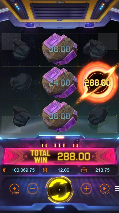Galaxy Miner vortex collects 288.00
