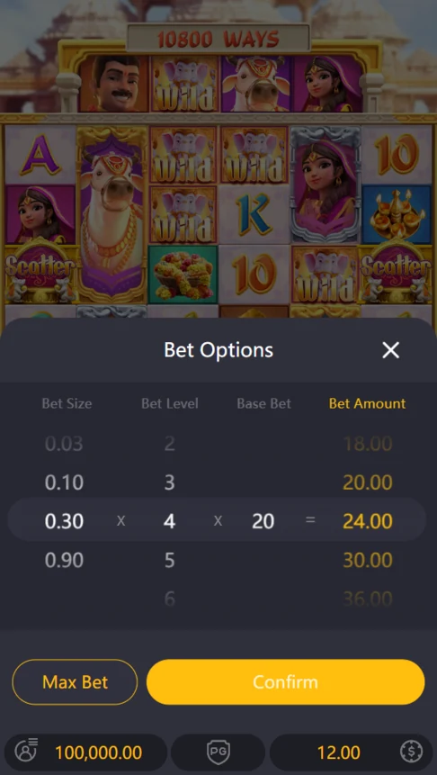 Ganesha Fortune demo bet options