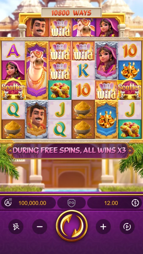 Ganesha Fortune demo 10800 ways board