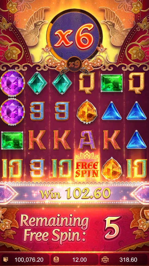 Garuda Gems free spin x6 multiplier