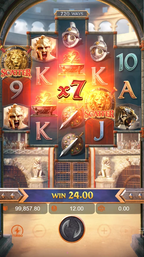 Gladiator's Glory three braziers add to x7