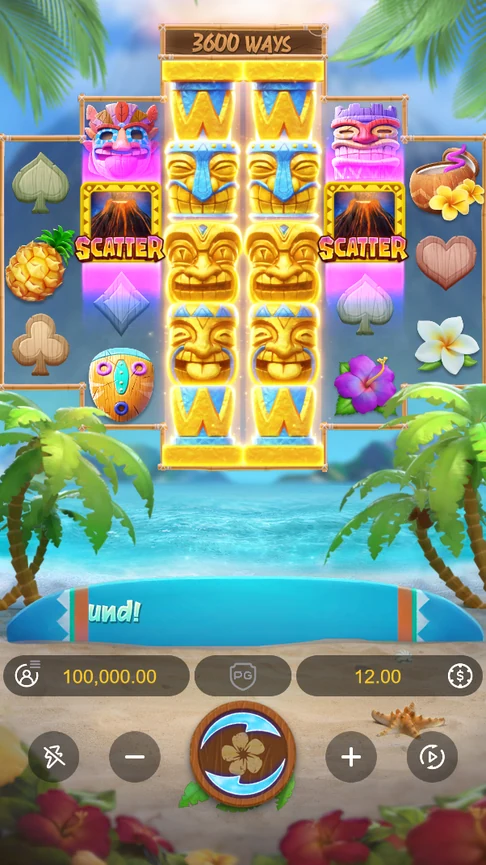 Hawaiian Tiki 3,600 ways beach reels