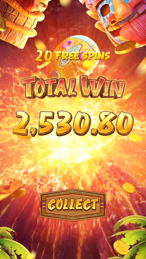 Hawaiian Tiki bonus total 2,530.80