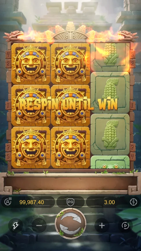 Third reel respins until a win