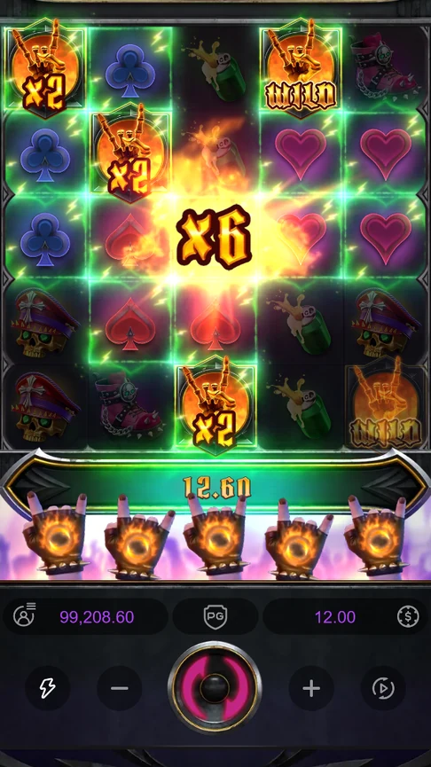 Three x2 wilds add to x6