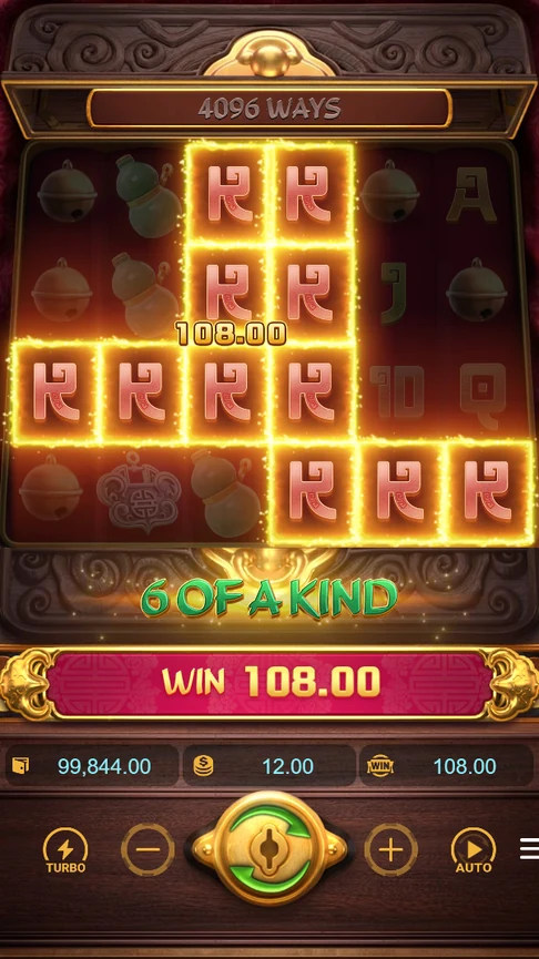 Six of a kind kings pay 108.00