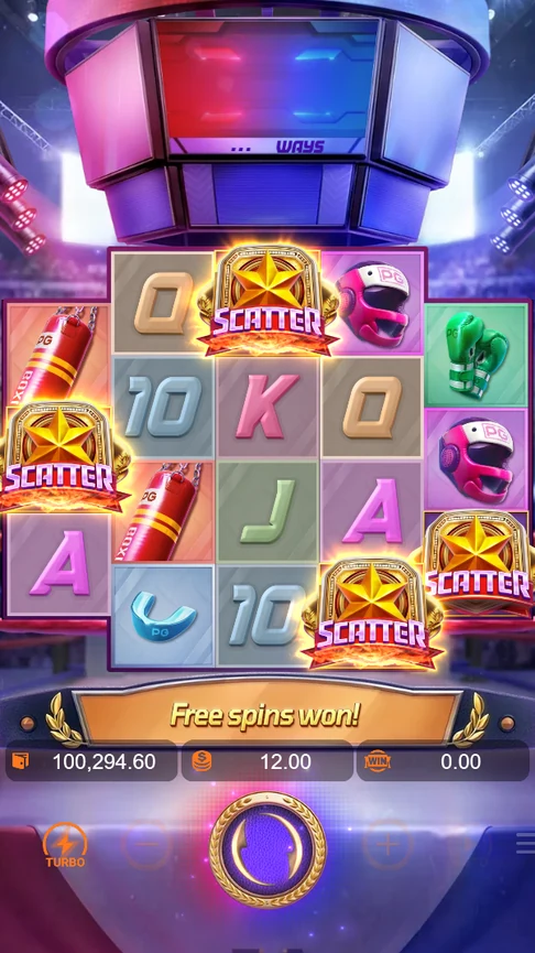 Knockout Riches four scatters trigger free spins