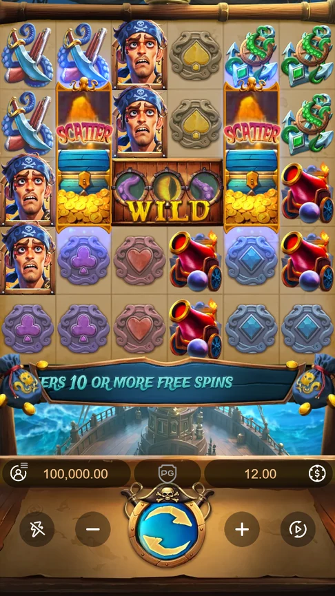 Kraken Gold Rush 6x5 grid kraken wild
