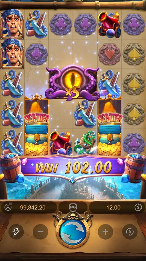 Kraken Gold Rush x5 lit with two scatters