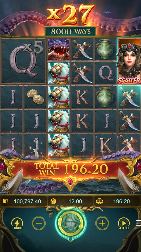 Legend of Perseus x27 counter 196.20 win