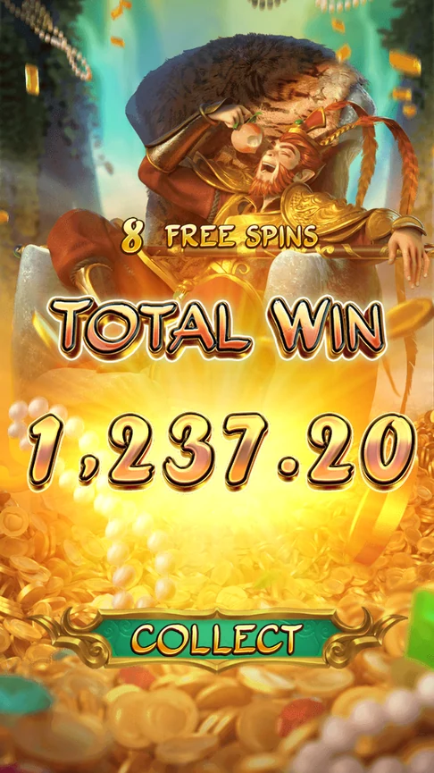 Legendary Monkey King free spins total 1237