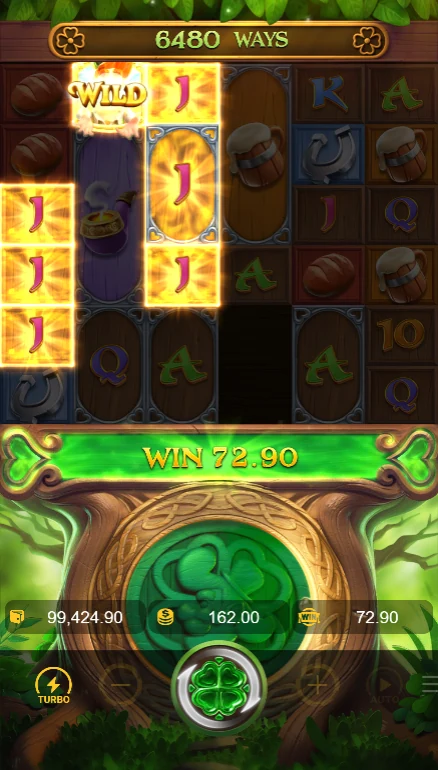 Leprechaun Riches jack win with silver frame