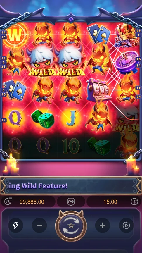 Lucky Mischief board turned into wilds