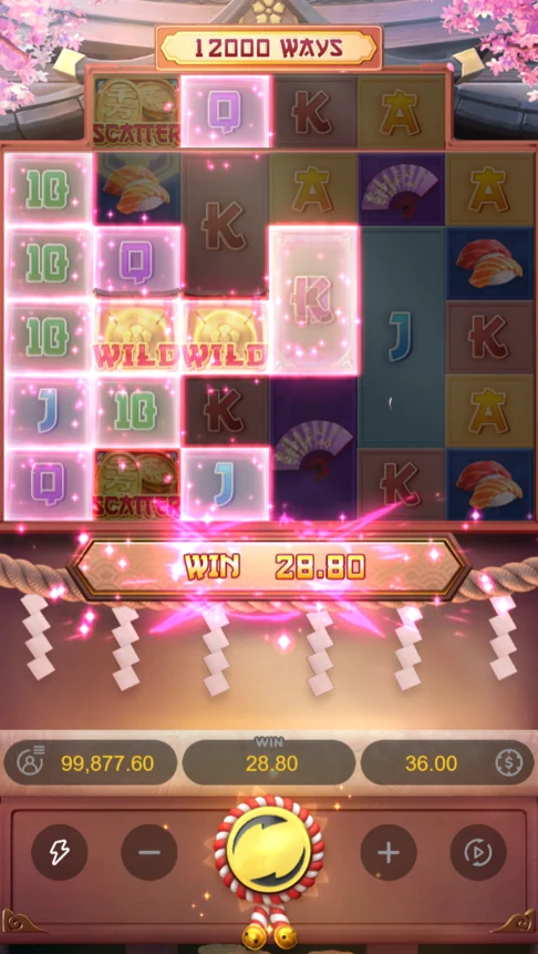 Lucky Neko cascade win 12000 ways