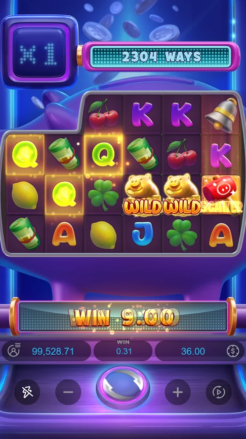 Lucky Piggy first cascade round 9.00 x1