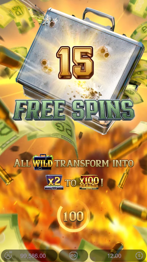 Mafia Mayhem 15 free spins intro